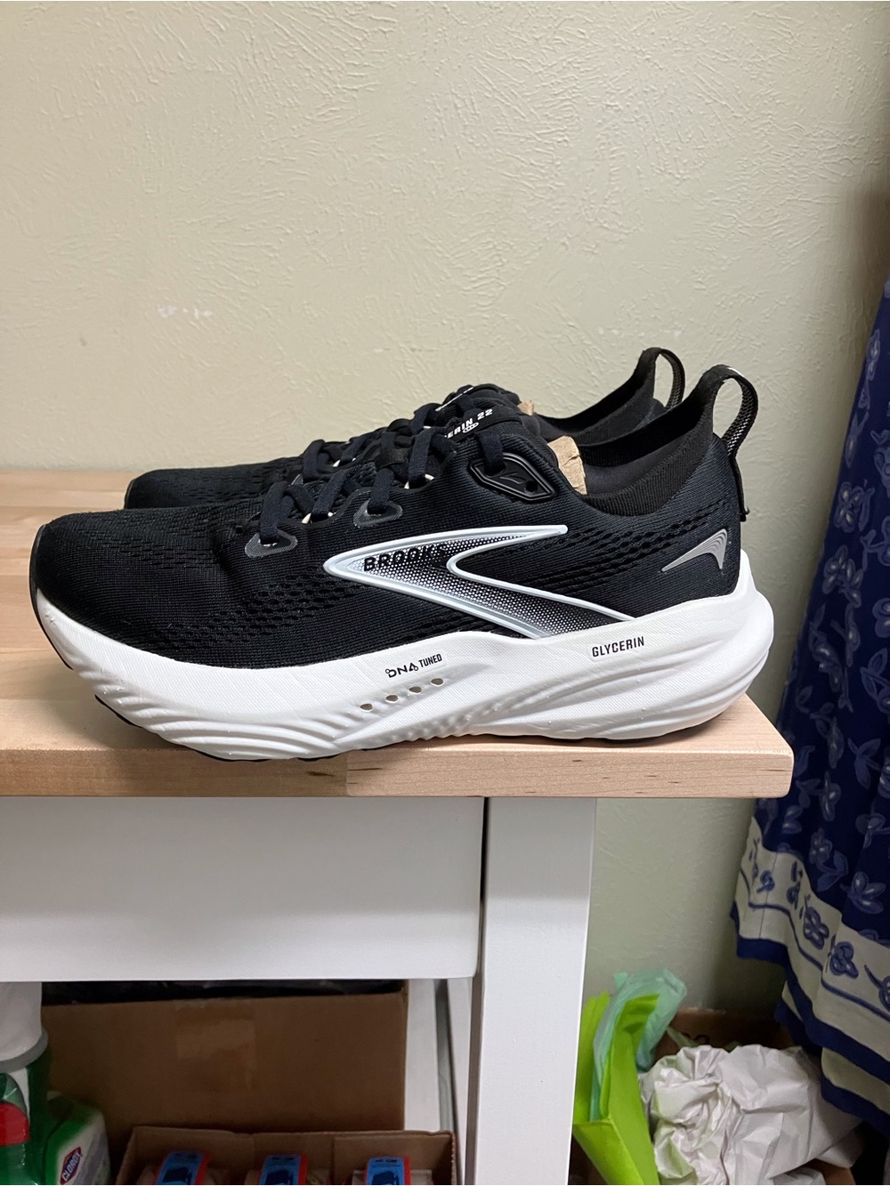 Brooks Black and White Women's Running Sneakers - Picture 2 of 14